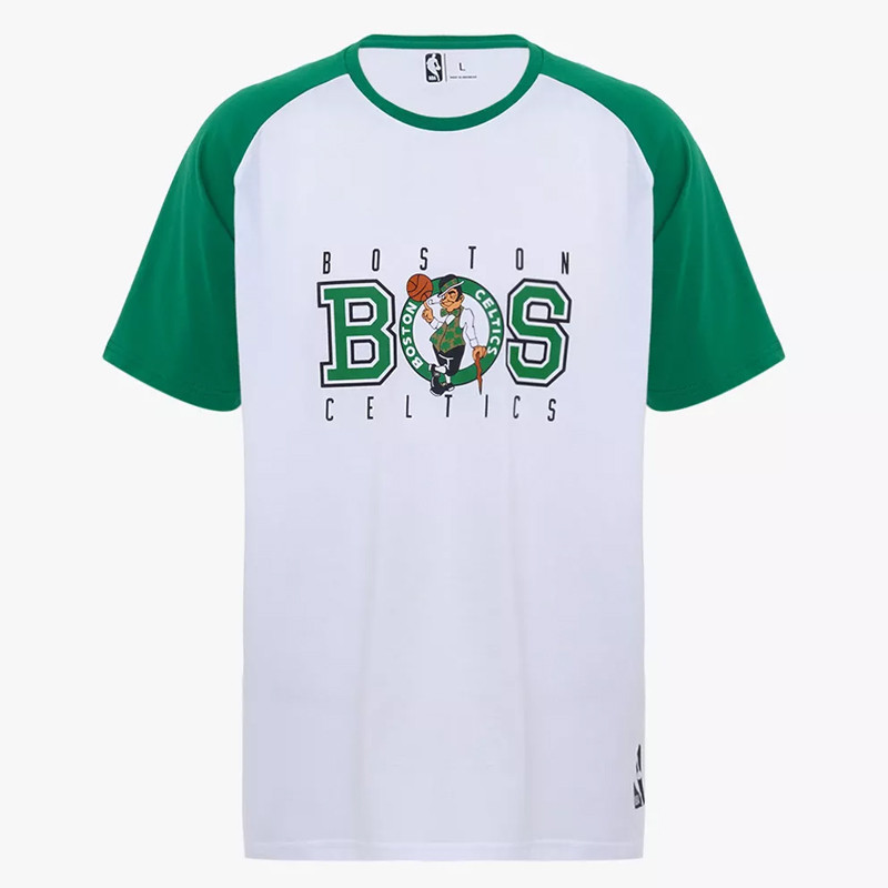 BAJU BASKET NBA Short Sleeve Tee Raglan Print Boston Celtics